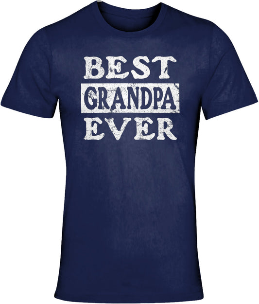 Best Grandpa Ever T-Shirt Unisex Crew Neck Tee Shirt Top