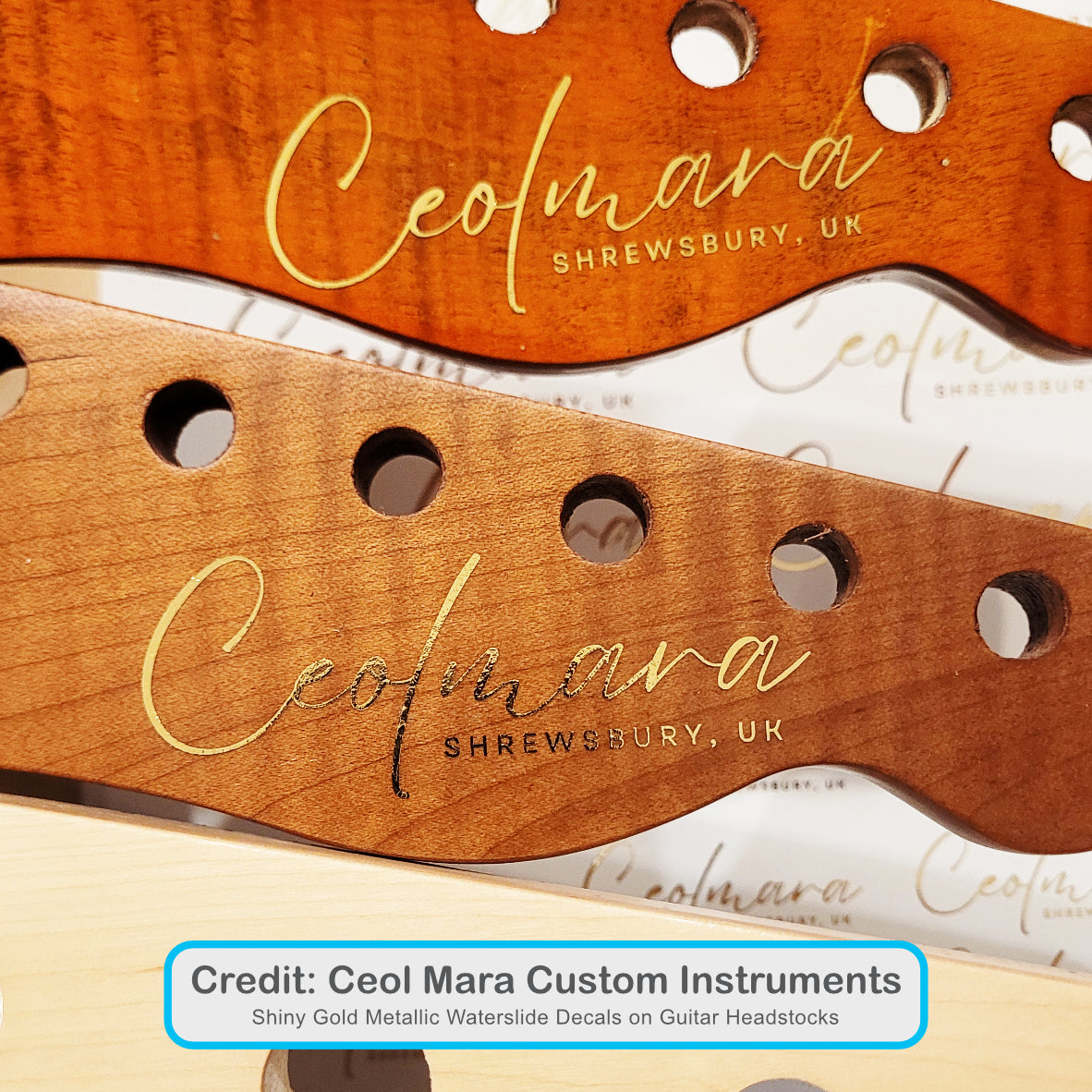 Custom Metallic Waterslide Decals/Transfers