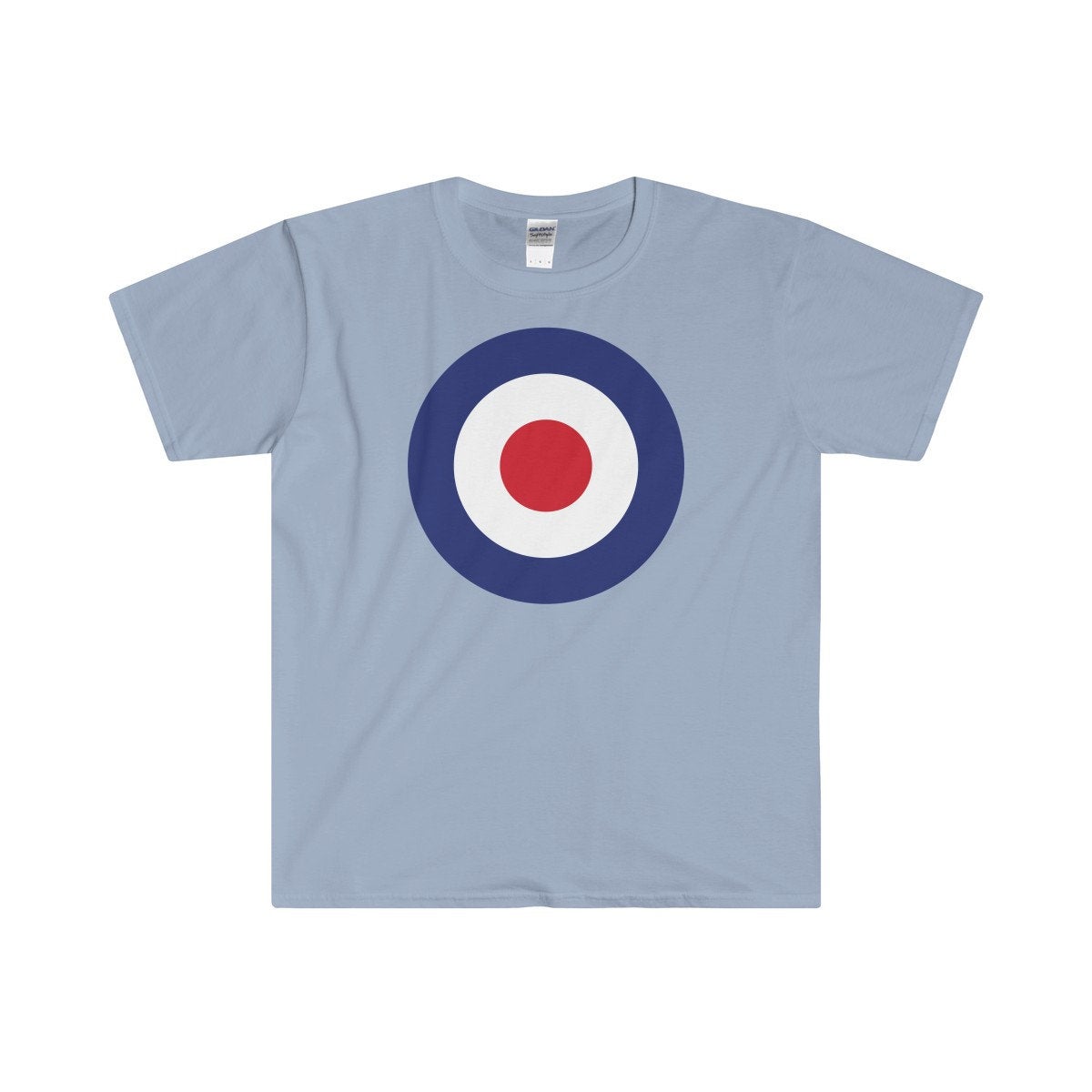 RAF Roundel Target Bullseye Red White & Blue MOD Circle Men&#39;s Fitted Short Sleeve Tee