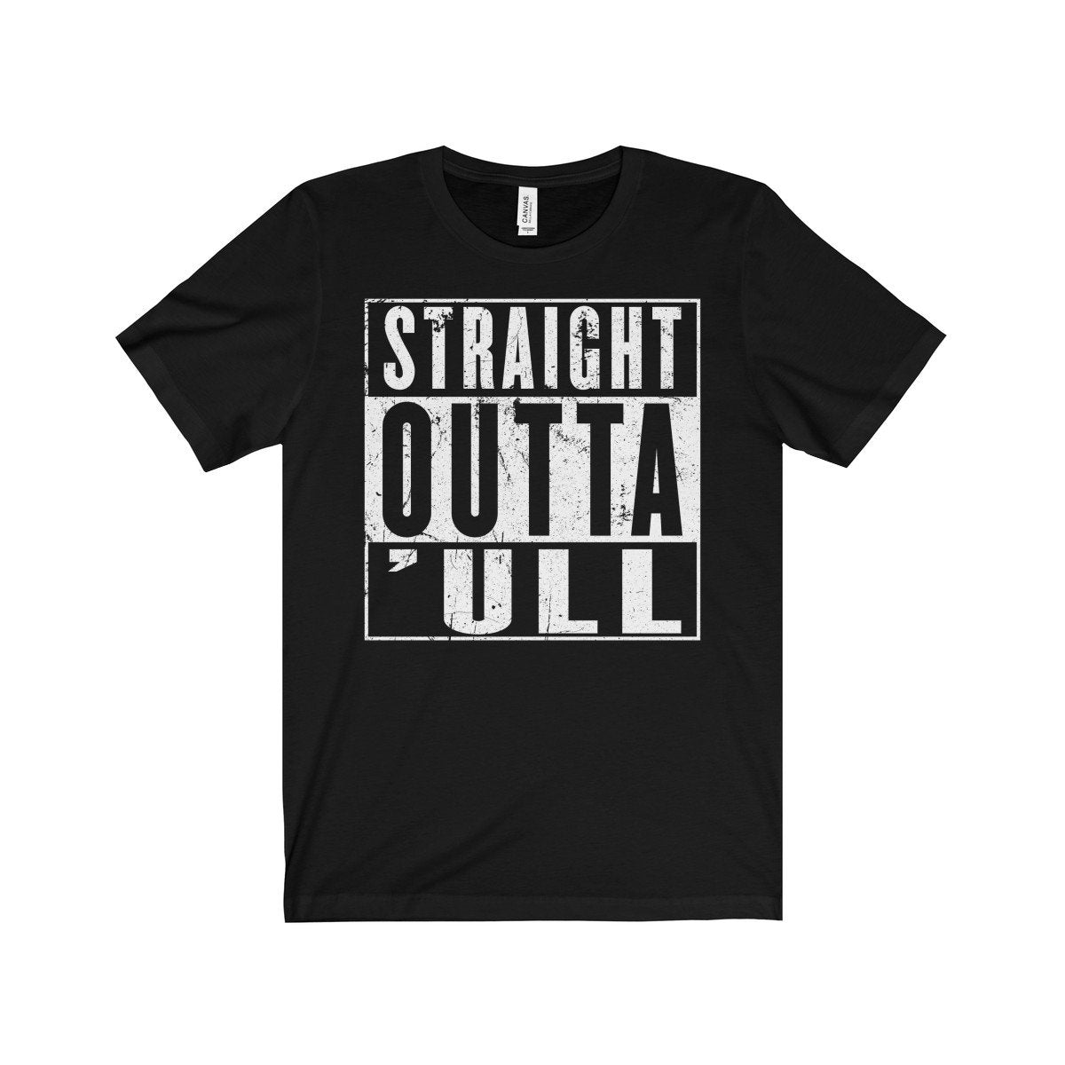 Funny Hull T-Shirt, Straight Outta &#39;ull (Hull) White Funny Compton NWA Style Unisex Jersey Short Sleeve Tee Shirt Top