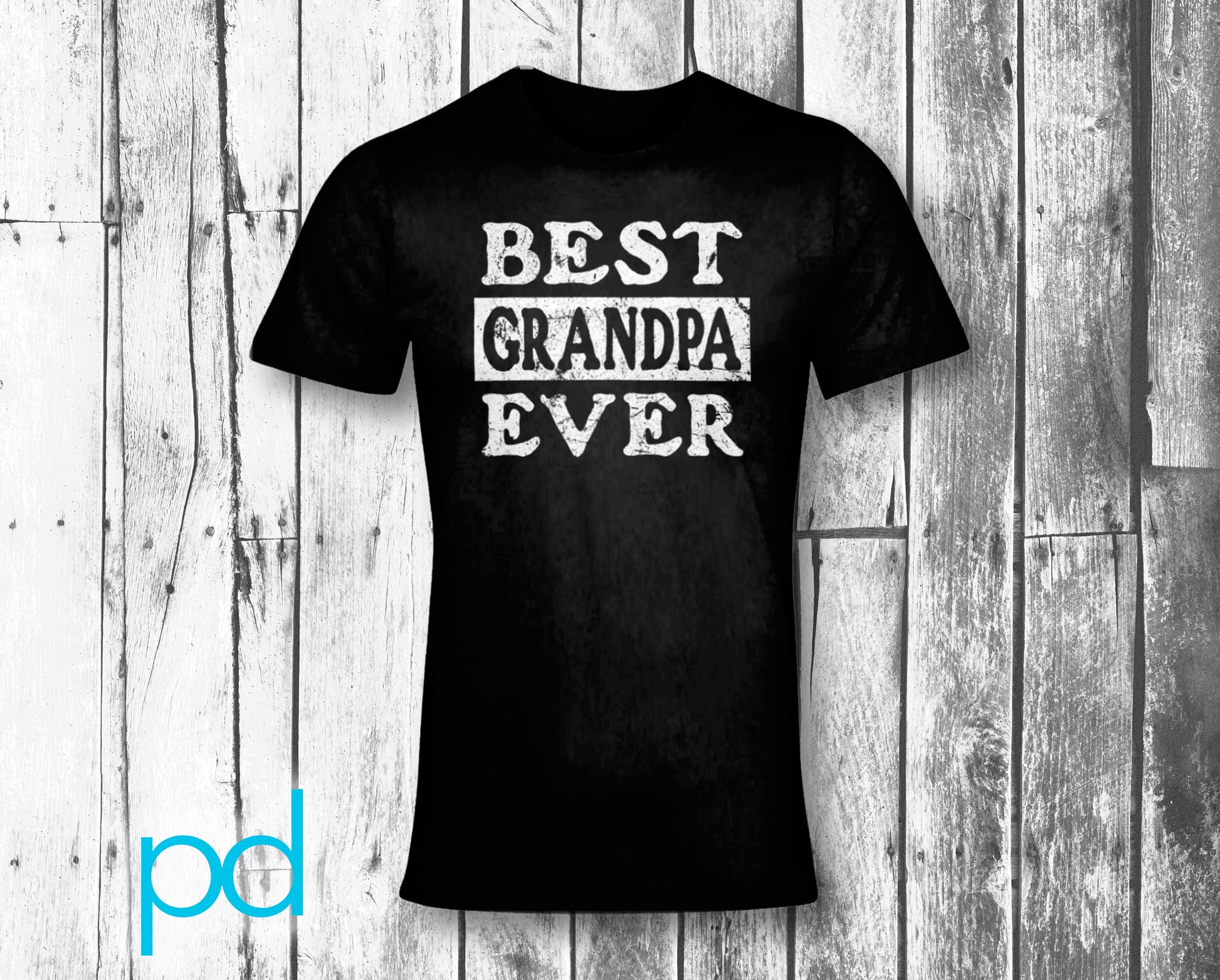 Best Grandpa Ever T-Shirt Unisex Crew Neck Tee Shirt Top