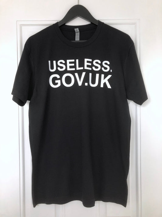 Useless UK Government T-Shirt, useless.gov.uk, Unisex Jersey Short Sleeve Tee