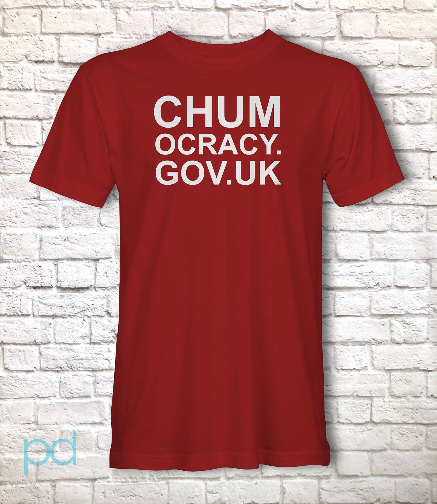 Chumocracy T-Shirt, UK Anti-Government Tee Shirt, chumocracy.gov.uk, Unisex Jersey Short Sleeve Graphic Print Top