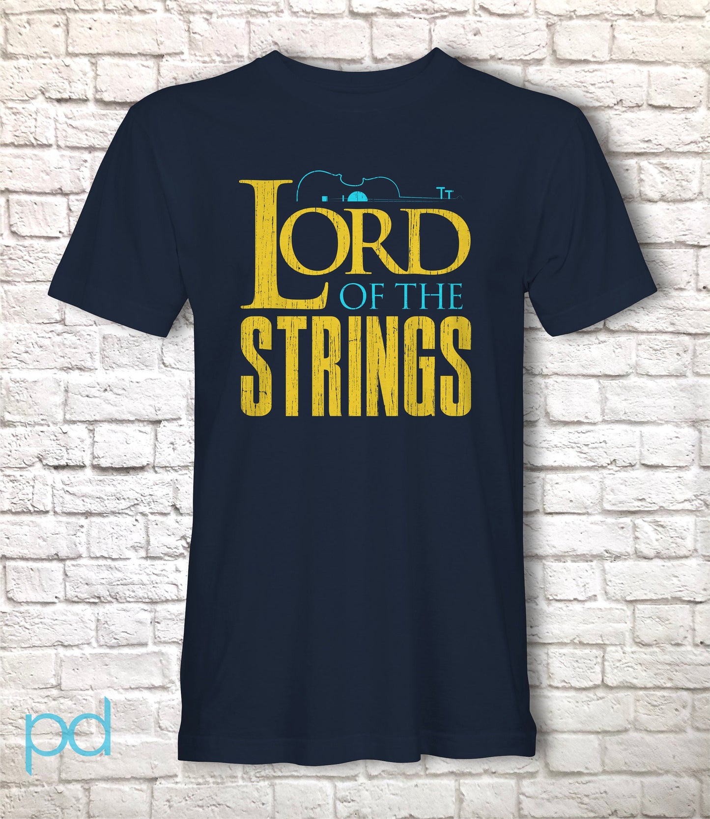 Funny Violin T-Shirt, Violinist Fiddle Player Gift Idea Tee Shirt Top, Lord Of The Strings Parody Spoof