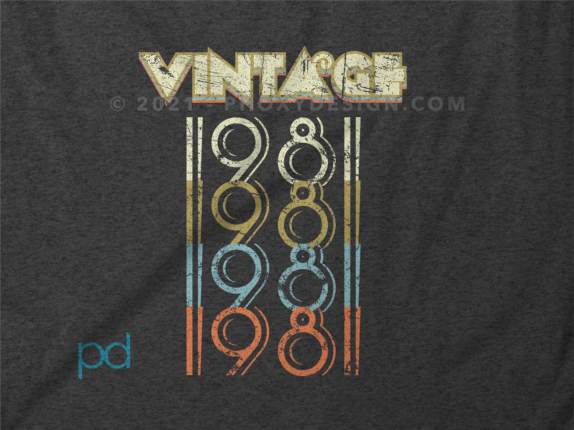 40th Birthday Gift, Vintage 1981 T Shirt 70s style for Men or Women Unisex Jersey Short Sleeve Tee Shirt Top