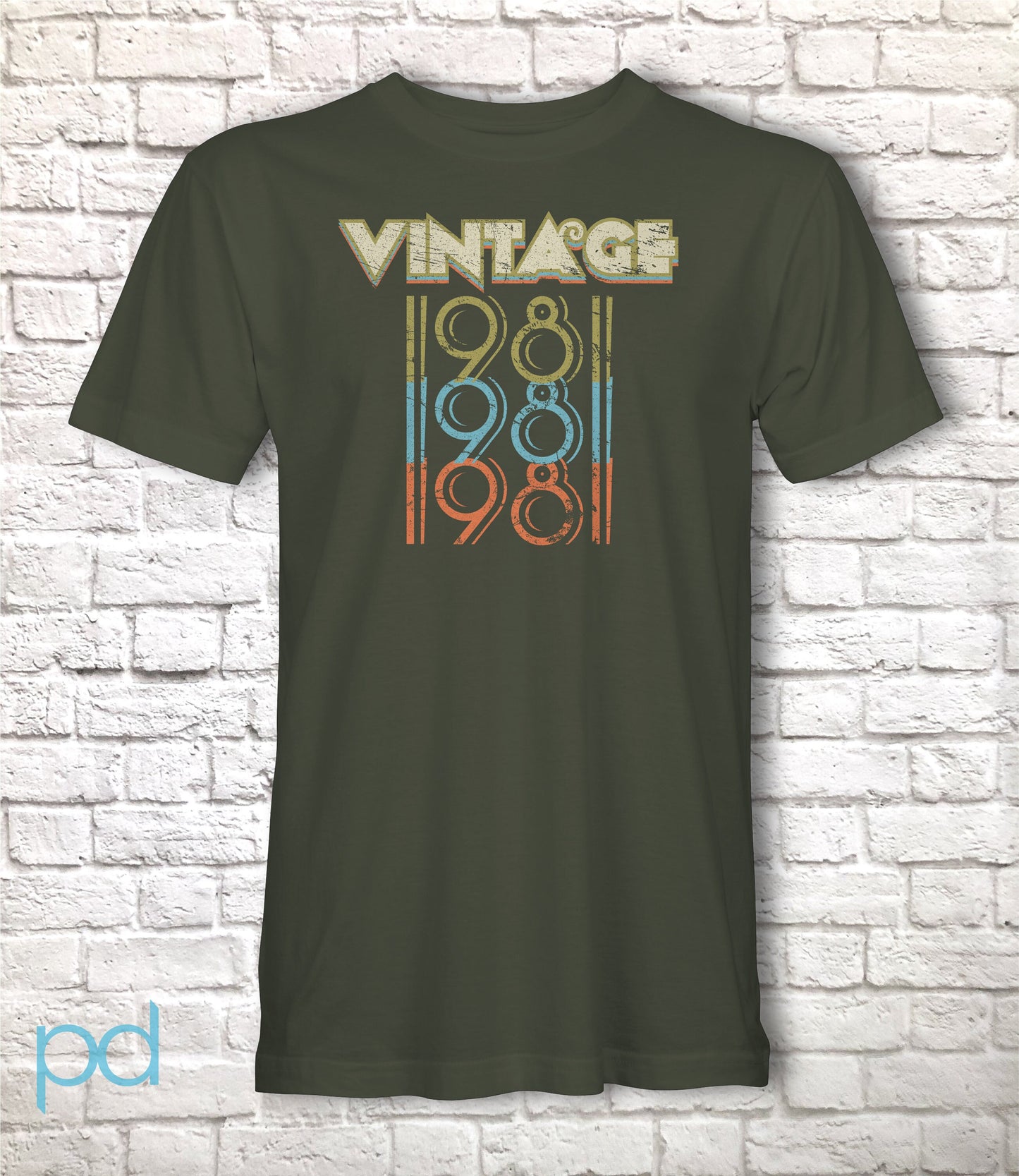 41st Birthday Gift 'Vintage 1981' T Shirt